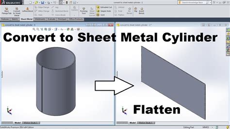 solidworks convert rolled part to sheet metal|solidworks sheet metal tutorial pdf.